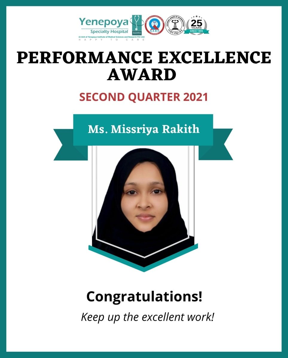 Performance Excellence Award Second Quarter – 2021