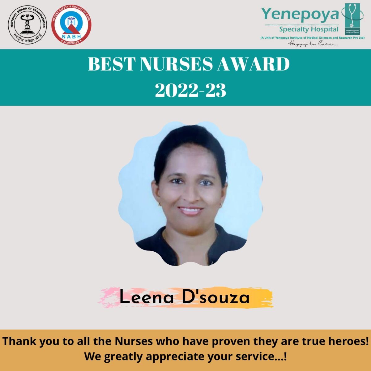 Best Nurses Award - 2022-23