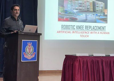 Dr. Deepak Rai's Insightful Talk on Robotic Knee Replacement and AI at IMA House